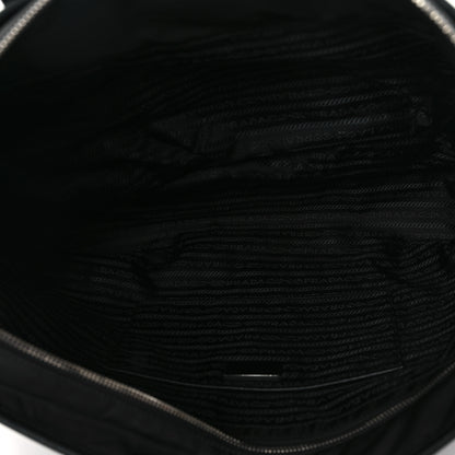 Prada Tessuto Nylon Saffiano Shopping Tote Black 5 of 9