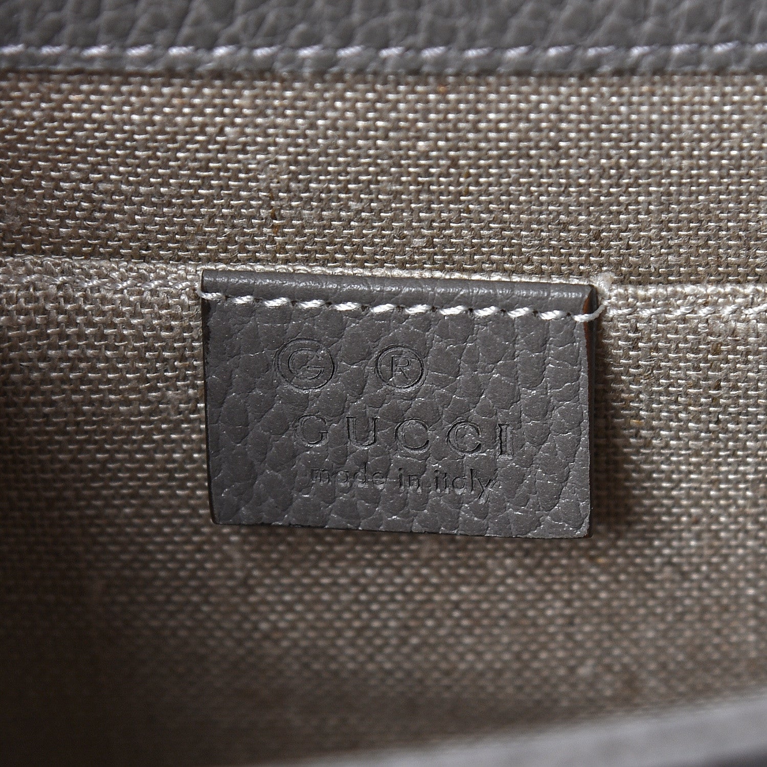 Gucci Dollar Calfskin Small Interlocking G Shoulder Bag Loess 8 of 10