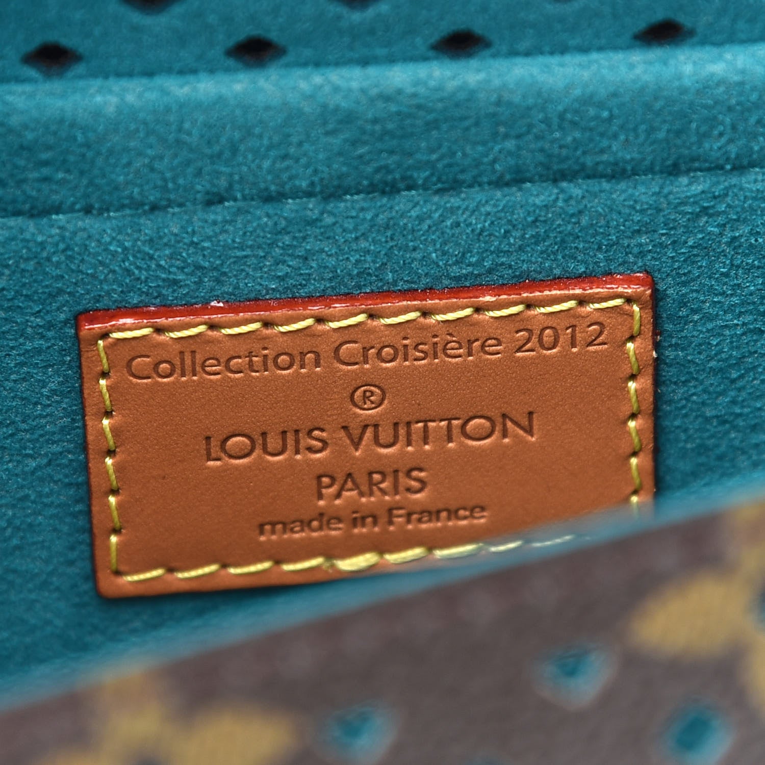 Louis Vuitton Monogram SC Flore Saumur Teal 6 of 9