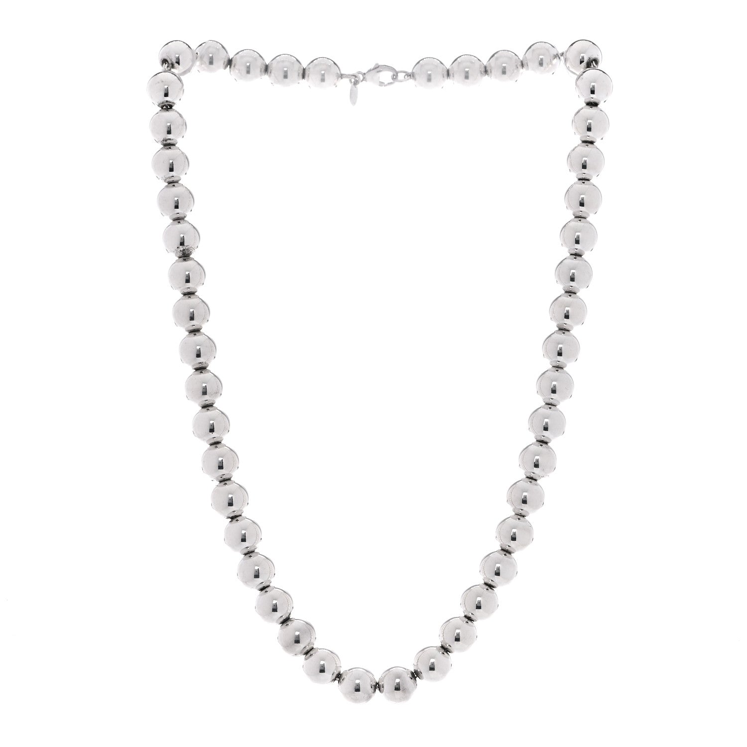Tiffany Sterling Silver HardWear Graduated Ball Necklace 2 of 6
