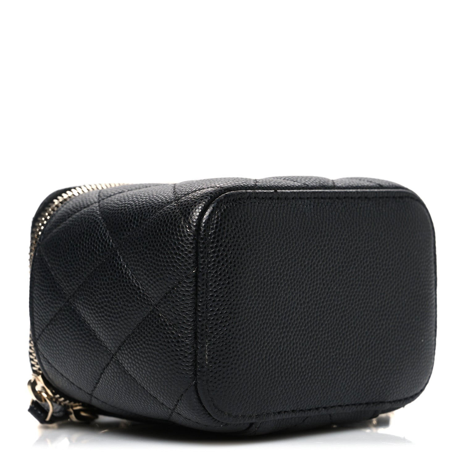 Chanel Caviar Quilted Mini Vanity Case With Chain Black 4 of 10