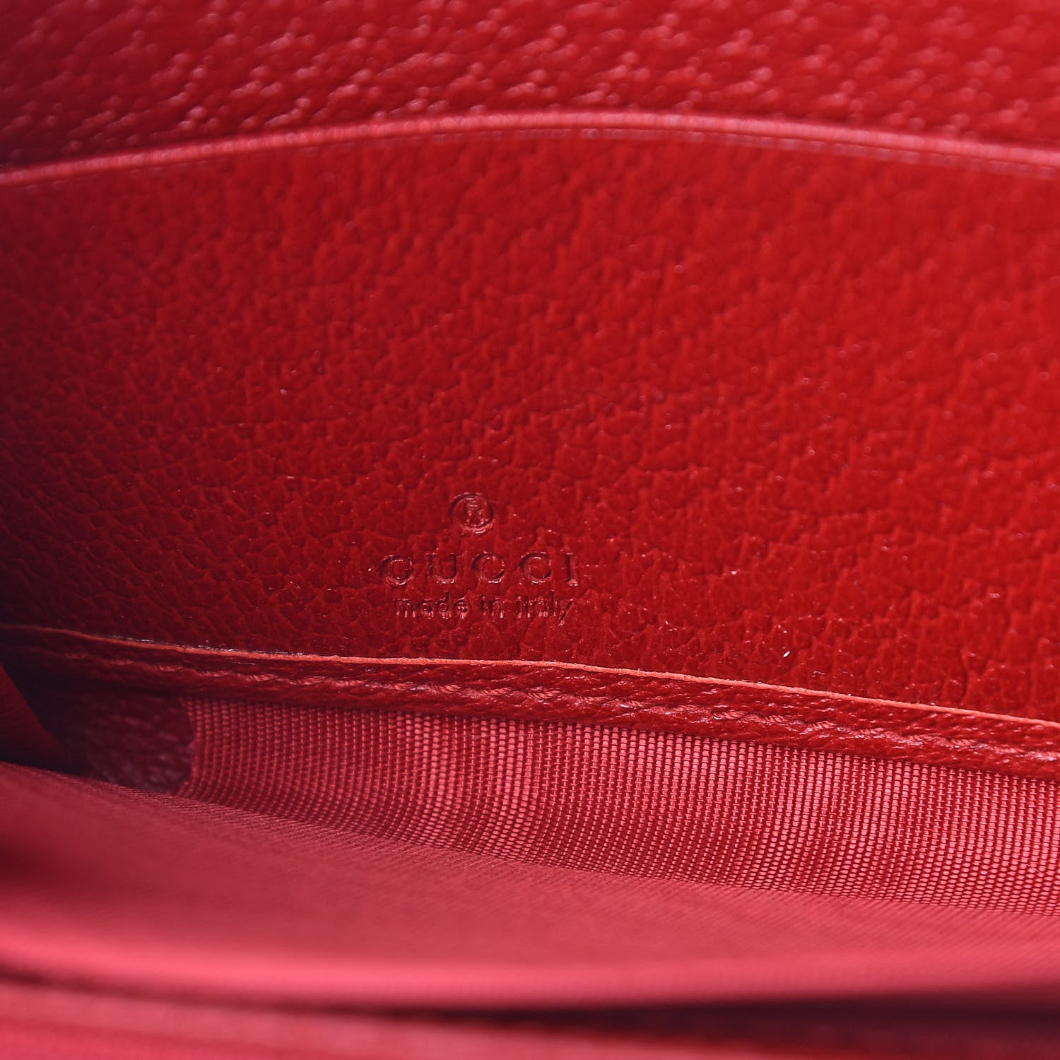 Gucci Canvas Sylvie Stripe Logo Zip Around Wallet Mystic White Hibiscus Red Maritime 6 of 8