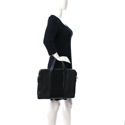Salvatore Ferragamo Calfskin Gancini Business Bag Black 2 of 10