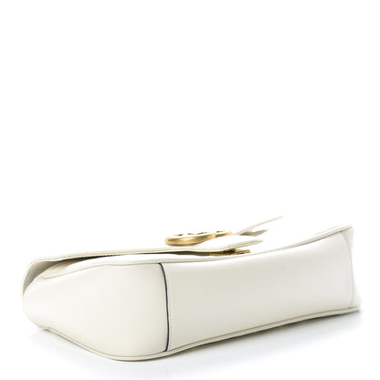 Gucci Calfskin Matelasse Small GG Marmont Shoulder Bag White 4 of 13
