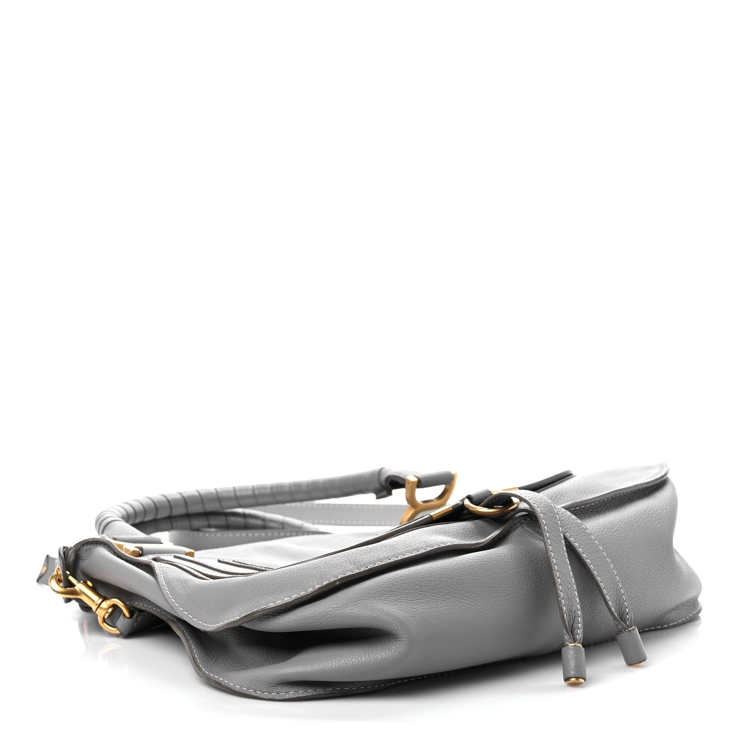 Chloe Calfskin Medium Marcie Satchel Cashmere Grey 4 of 17