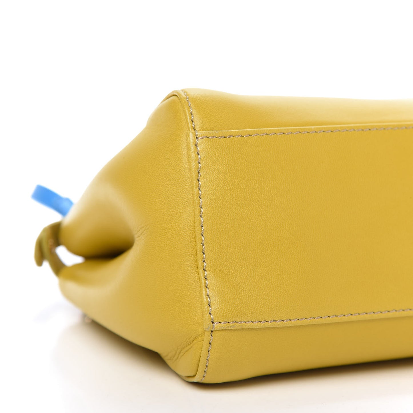 Nappa Colorblock Mini Peekaboo Iconic Satchel Lime Blue Royal Latte