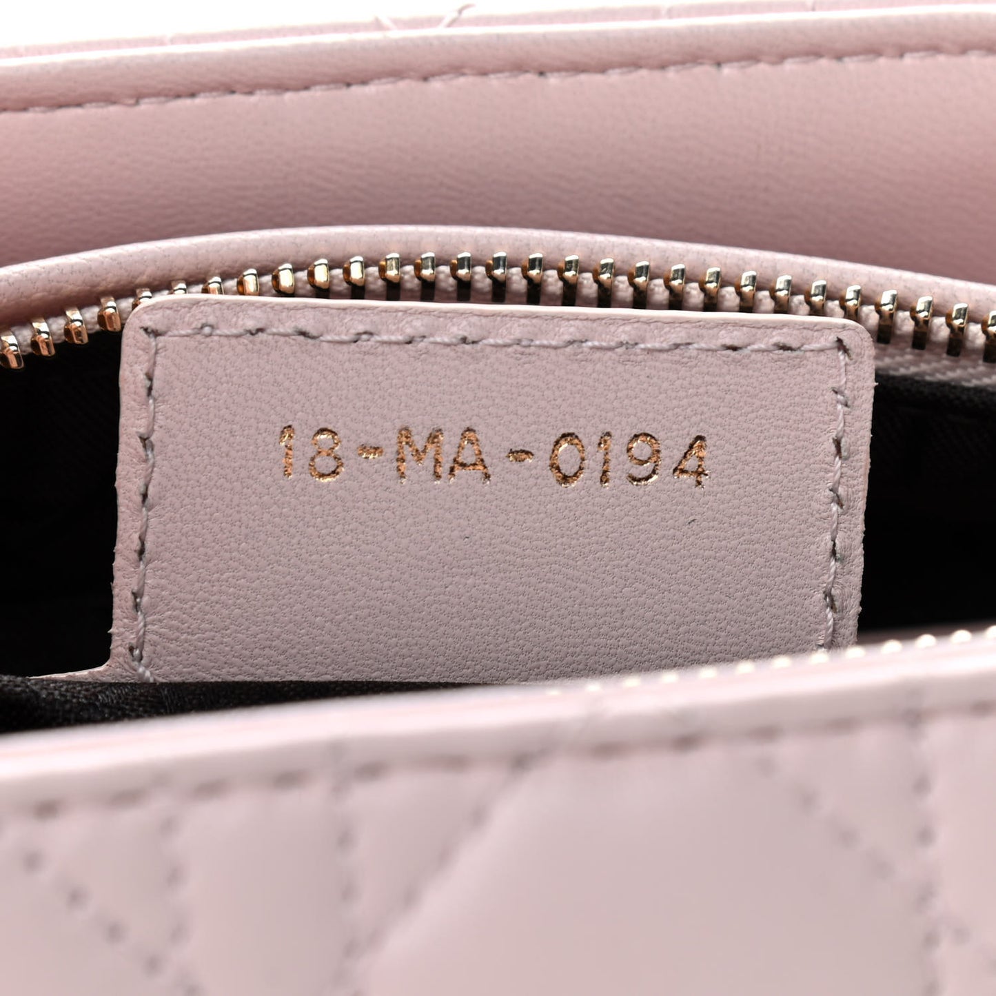 Lambskin Cannage Medium Lady Dior Light Pink