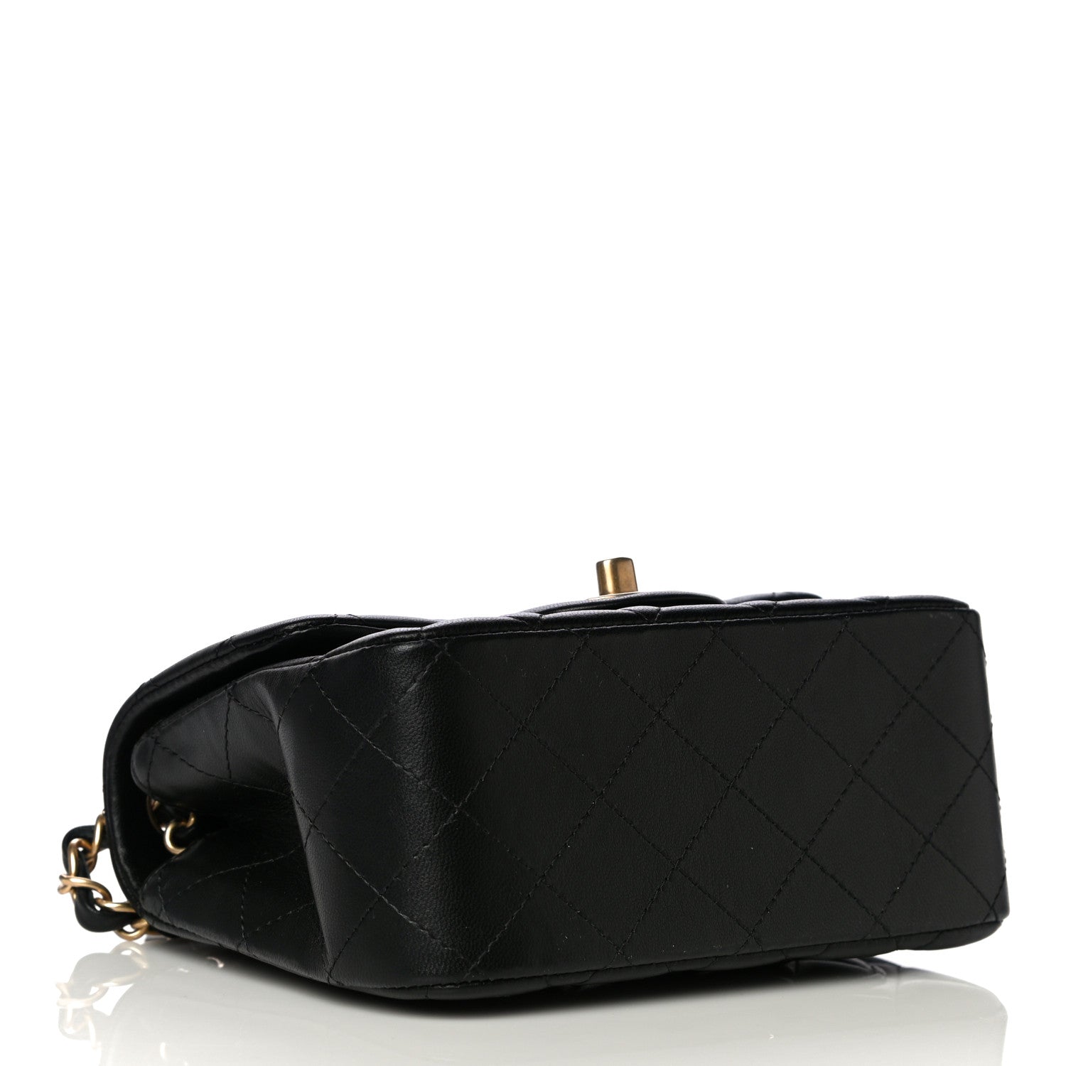 Chanel Lambskin Quilted Mini Square Flap Black 3 of 12