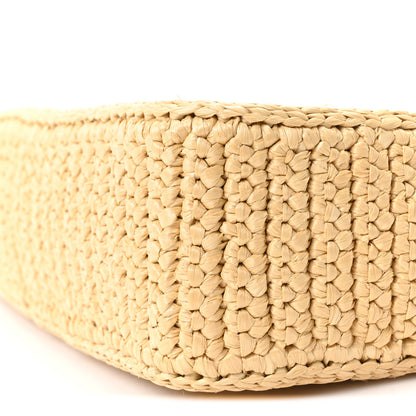 Prada Yarn Raffia Effect Crochet Re-Edition 2005 Shoulder Bag Naturale 10 of 11
