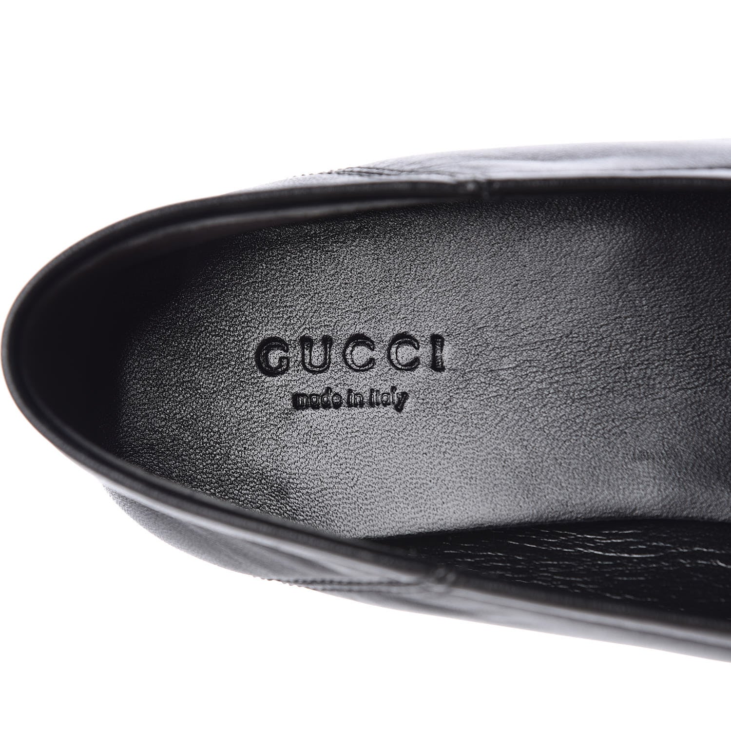 Gucci Lambskin Womens Brixton Horsebit Loafers 39 Black 7 of 8