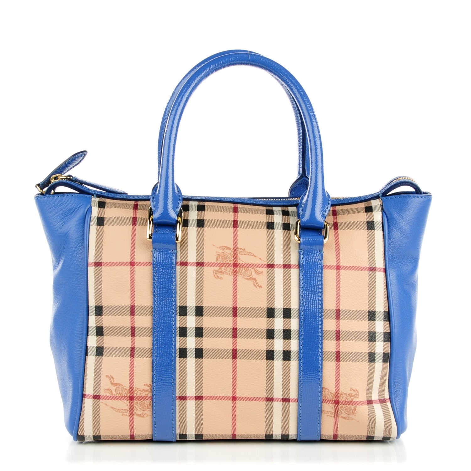 Burberry Haymarket Check Medium Chatton Tote Light Steel Blue 1 of 7