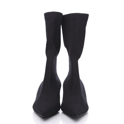 Balenciaga Jersey Crepe Extreme Pointed Toe Knife Booties 37 Black 2 of 7