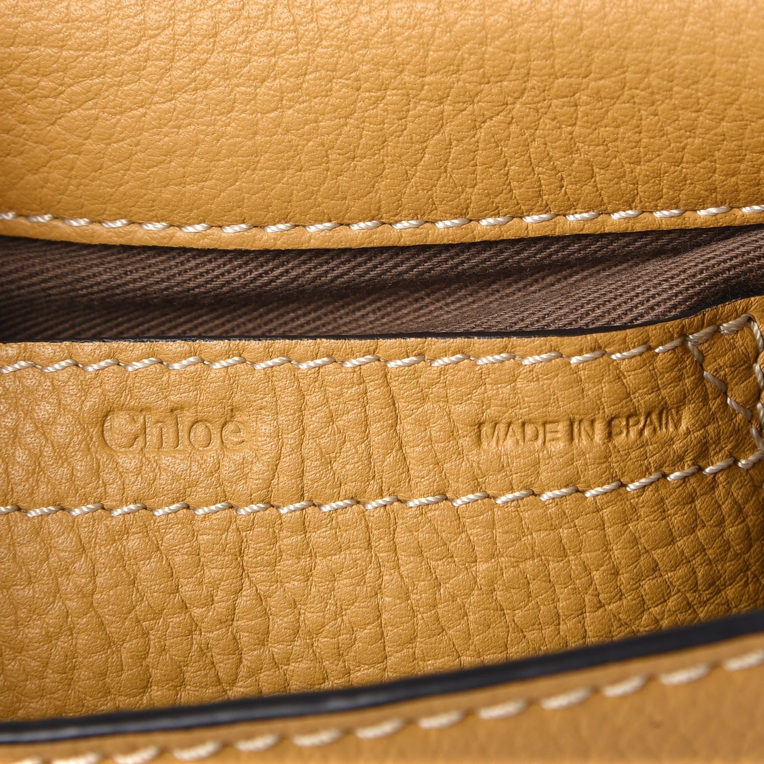 Chloe Calfskin Mini Marcie Round Crossbody Bag Dusty Yellow 6 of 7
