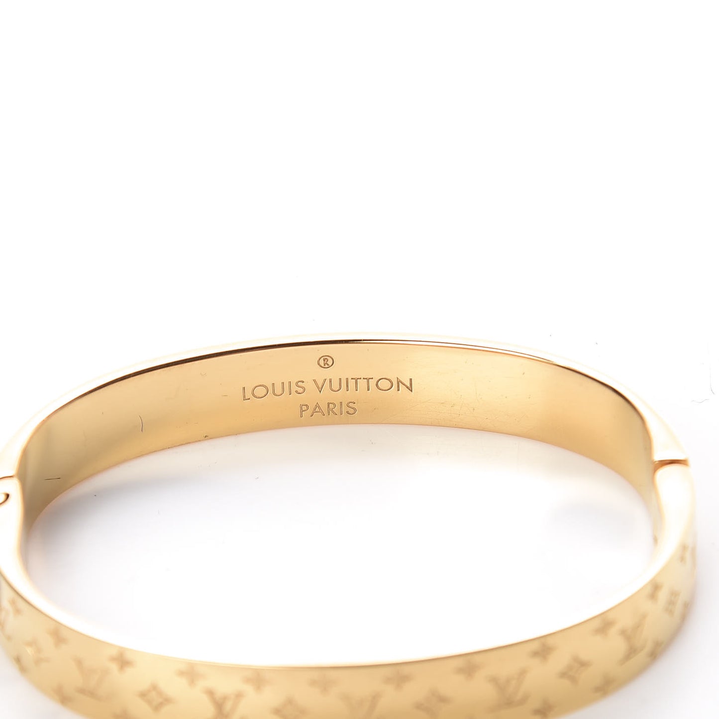Brass Monogram Nanogram Cuff S Gold