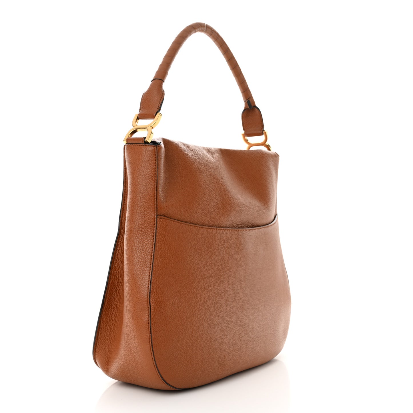 Calfskin Marcie Hobo Tote Tan