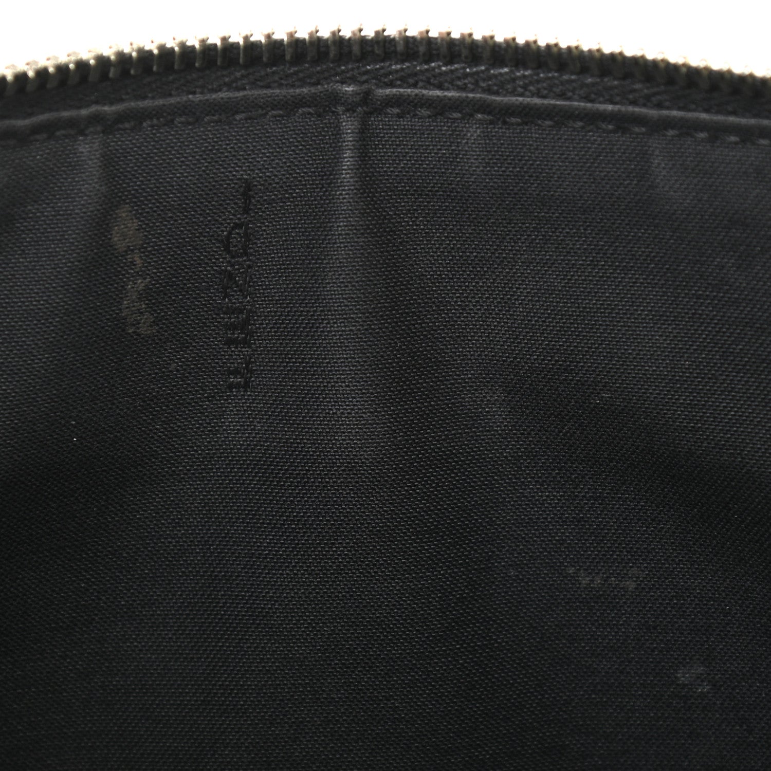 Fendi Vitello FF 1974 Embossed Pouch Maya Black 9 of 10