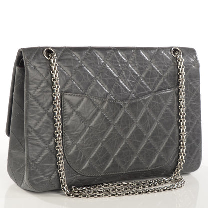 Chanel Aged Calfskin Quilted 50th Anniversary 2.55 Reissue 227 Flap Grey 3 of 8