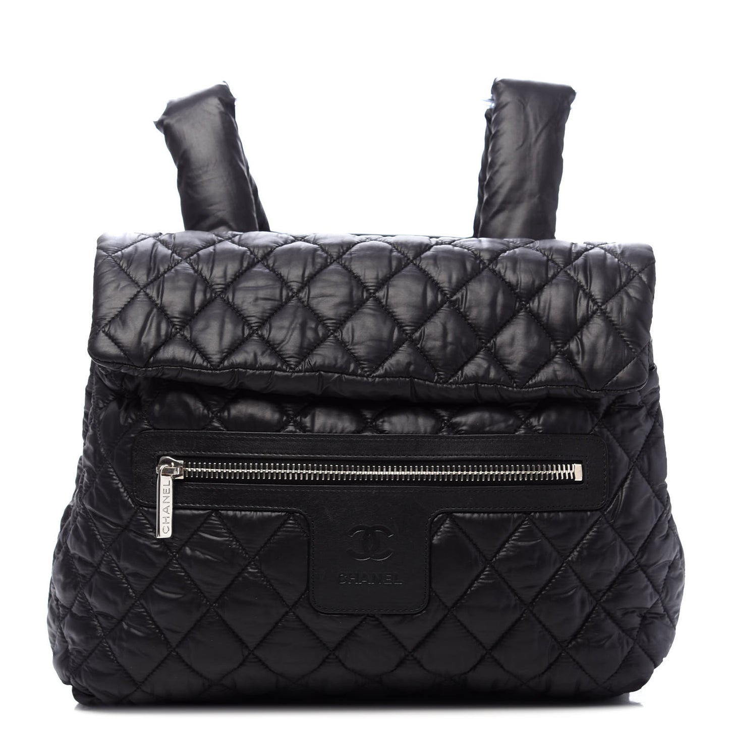 Lambskin Quilted Coco Cocoon Backpack Black