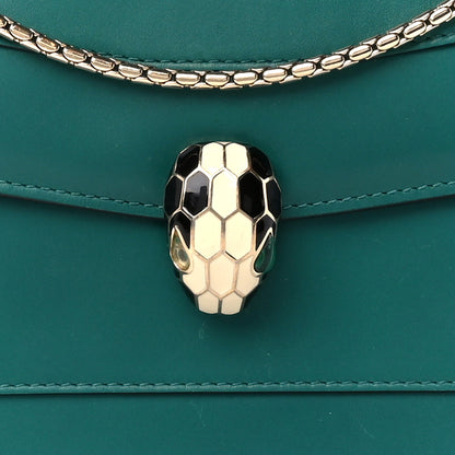 Bulgari Calfskin Serpenti Forever Crossbody Emerald Green 12 of 14