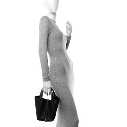 Hermes Taurillon Clemence Picotin Lock 18 PM Black 2 of 11