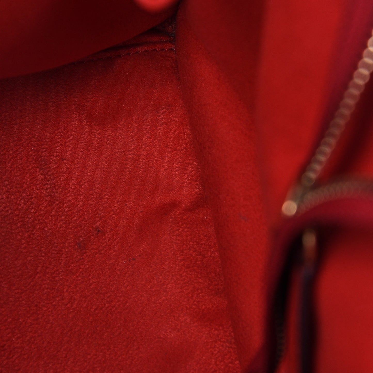 Drummed Calfskin Mini Luggage Coquelicot