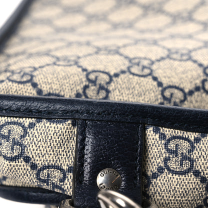 Gucci GG Supreme Monogram Web Savoy Garment Bag Beige Blue 10 of 10