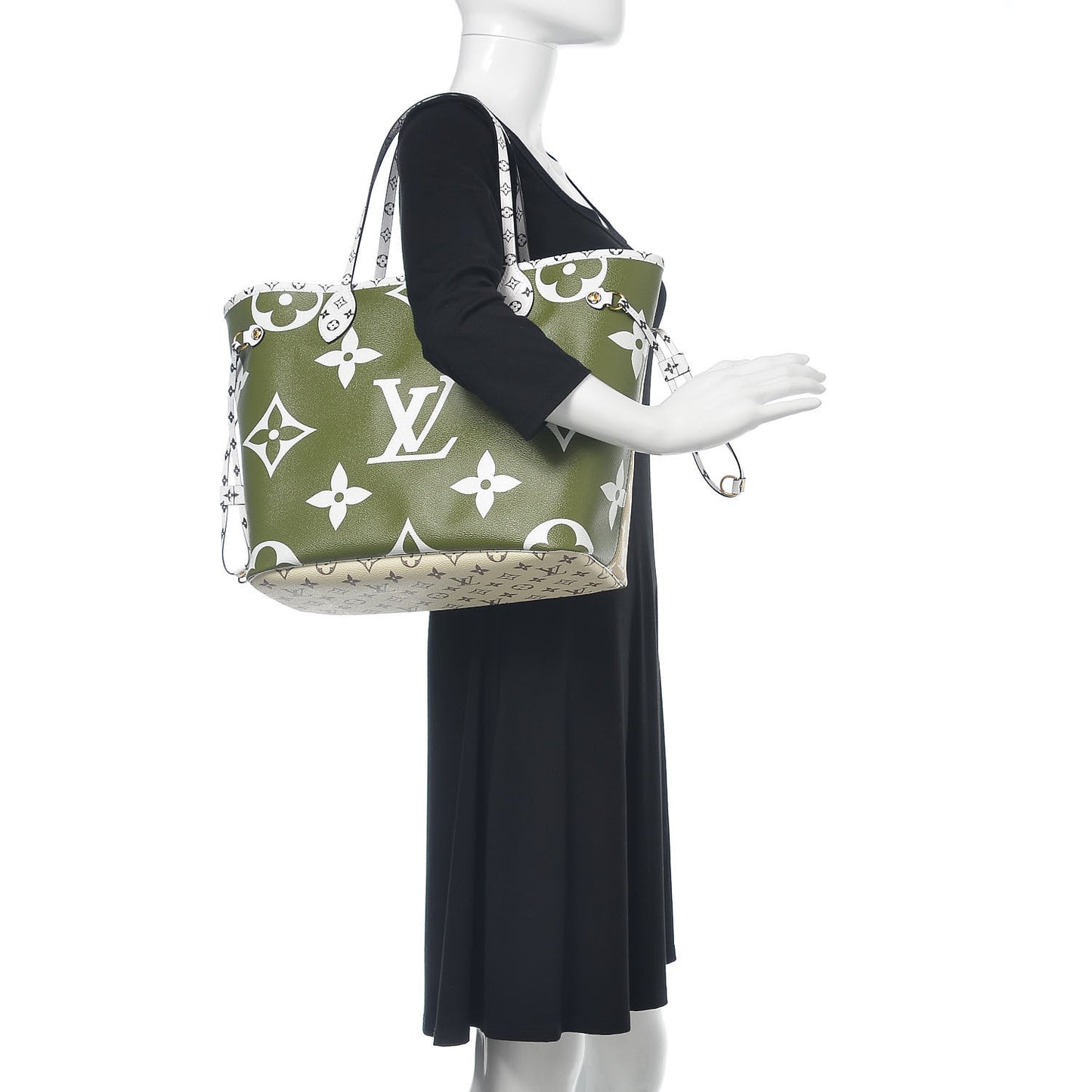 Monogram Giant Neverfull MM Kaki