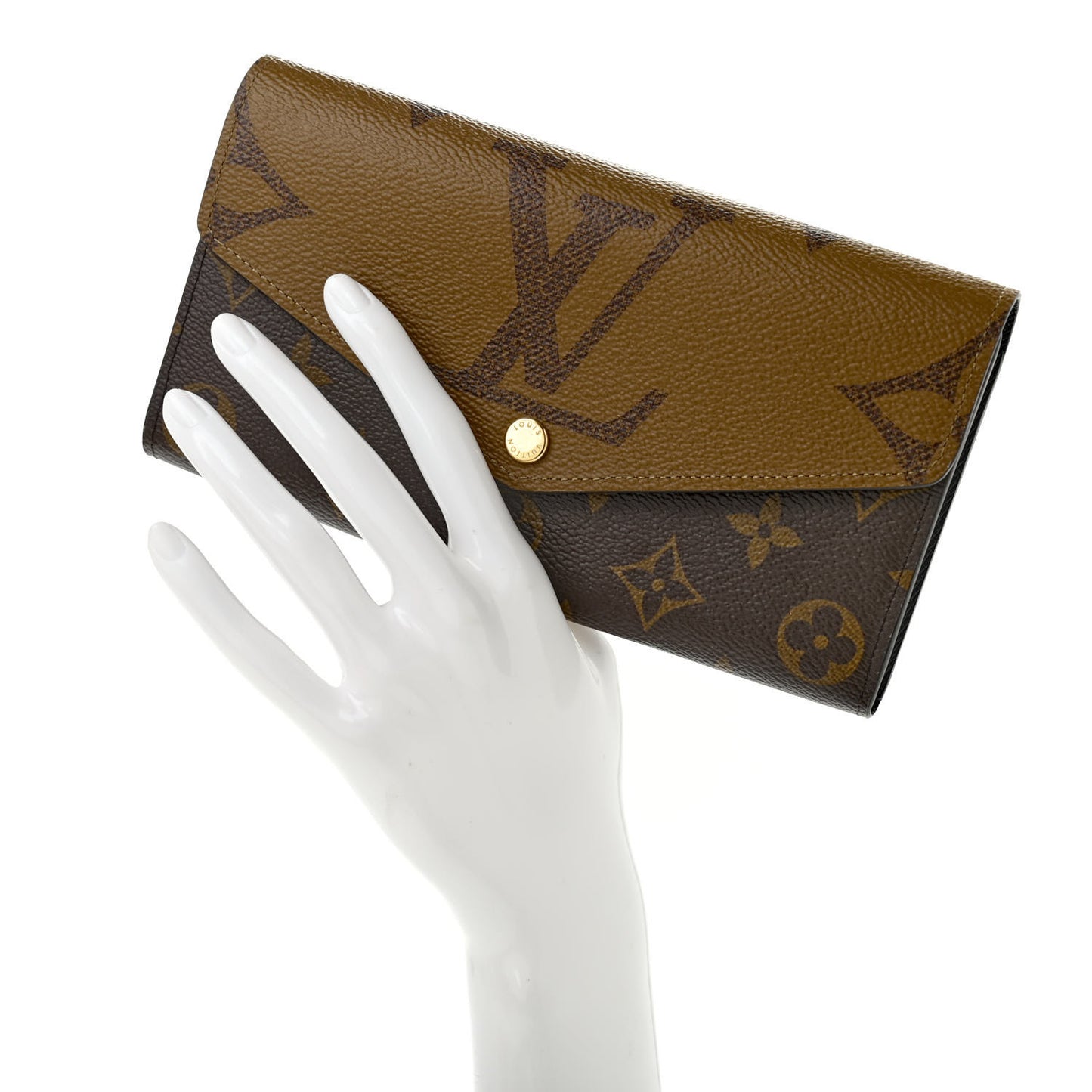 Reverse Monogram Giant Sarah Wallet