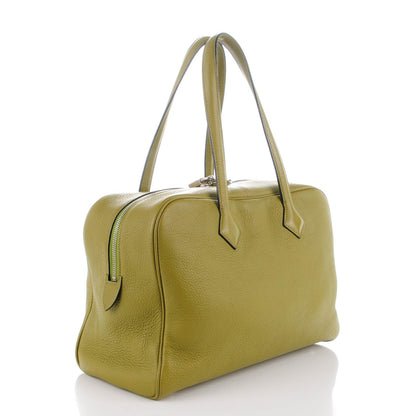 Hermes Taurillon Clemence Victoria II 35 Vert Anis 3 of 11