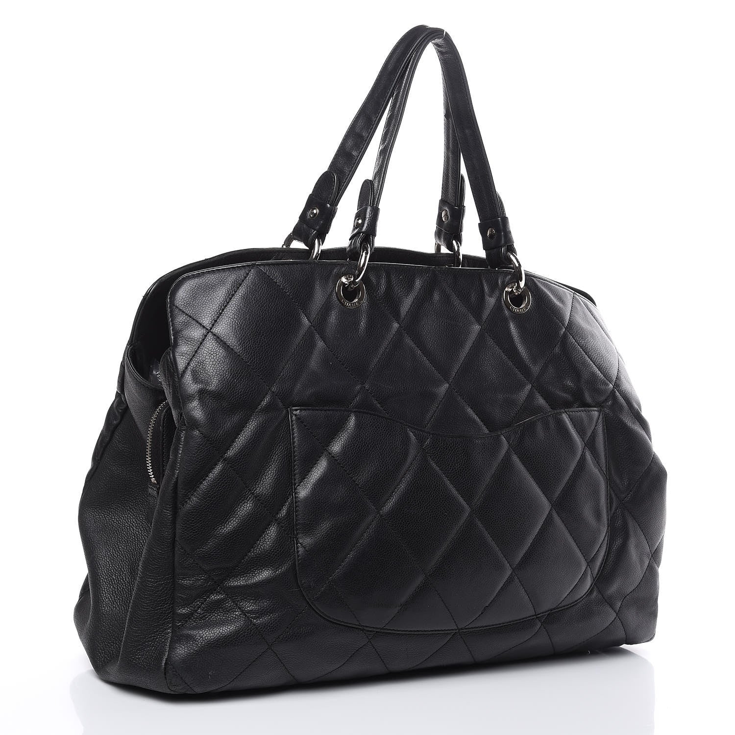 Chanel Soft Caviar Quilted Large Timeless Tote Black 3 of 28