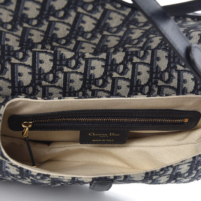 Christian Dior Oblique Saddle Bag Blue 5 of 7
