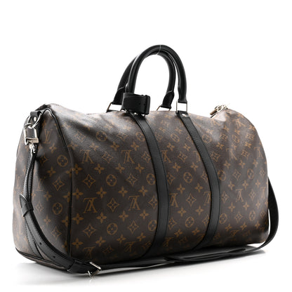 Louis Vuitton Monogram Macassar Keepall Bandouliere 45 2 of 10