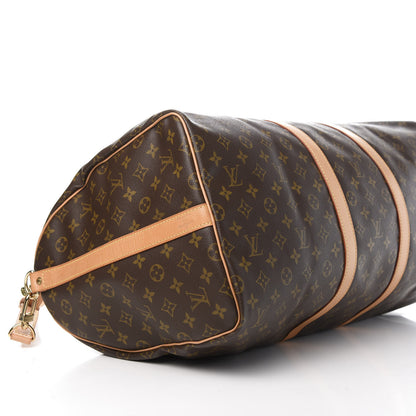 Louis Vuitton Monogram Keepall Bandouliere 55 8 of 12