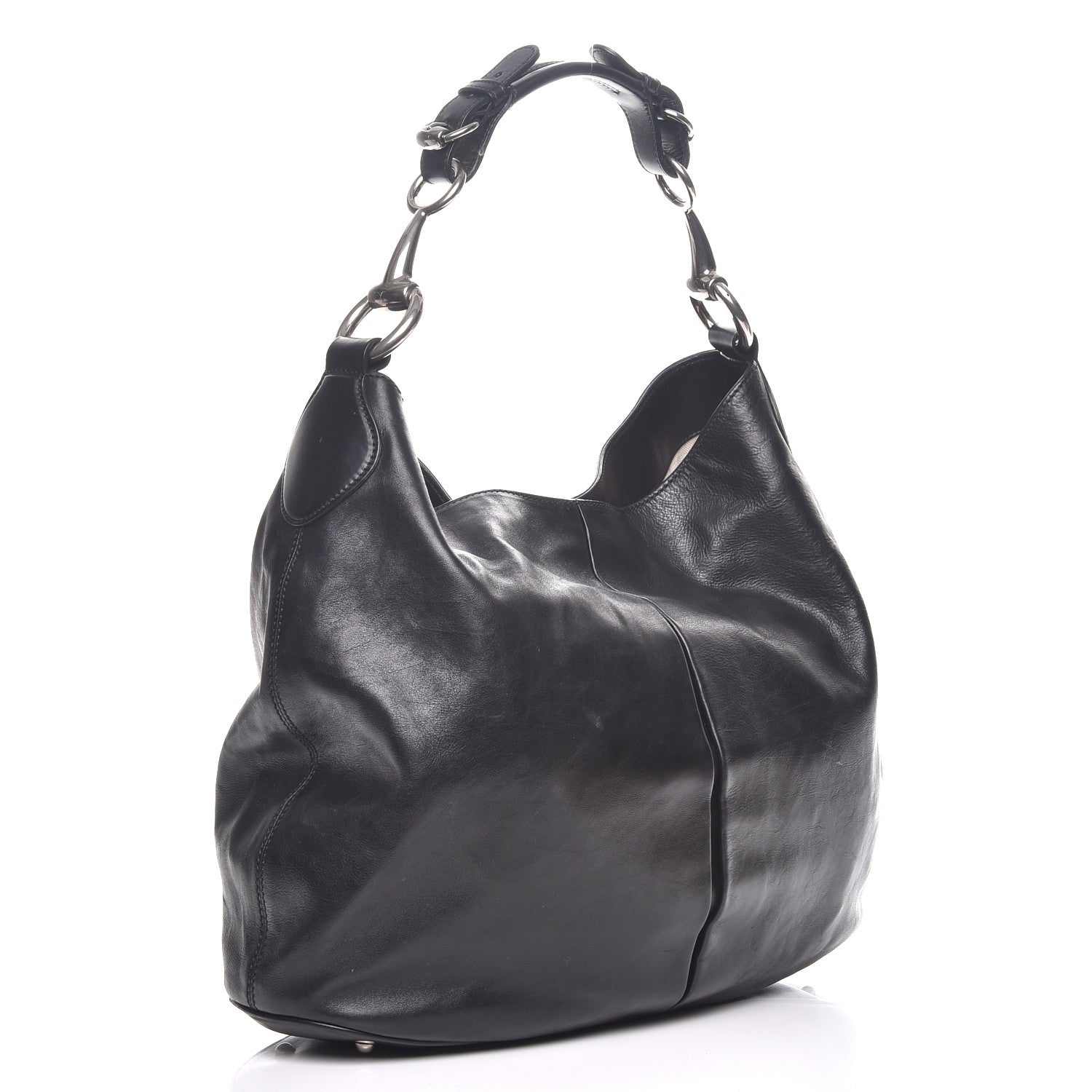 Gucci Soft Calfskin Icon Hobo Black 3 of 17