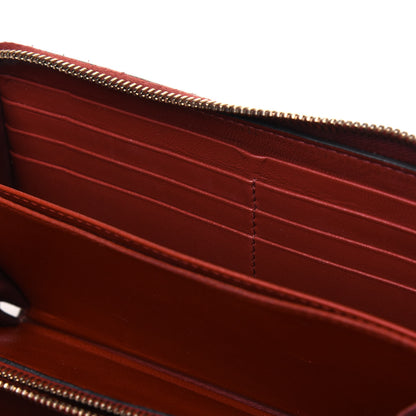 Valentino Garavani Nappa Rockstud Spike Zip Around Wallet Rubino 8 of 19