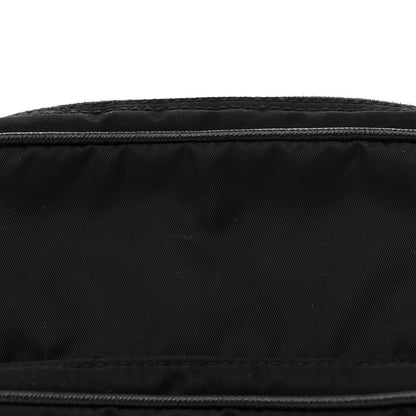 Prada Nylon Vela Saffiano Shoulder Bag Black 7 of 11