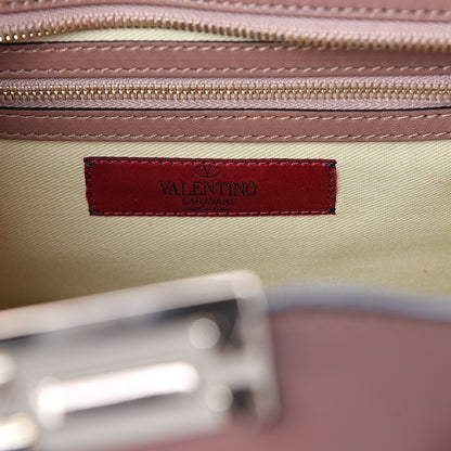 Valentino Garavani Vitello Small Rockstud Double Handle Tote Brownish 5 of 8