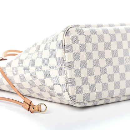 Louis Vuitton Damier Azur Neo Neverfull MM Rose Ballerine 9 of 10