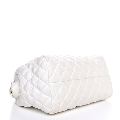 Chanel Nylon Coco Cocoon Bowler White 4 of 7