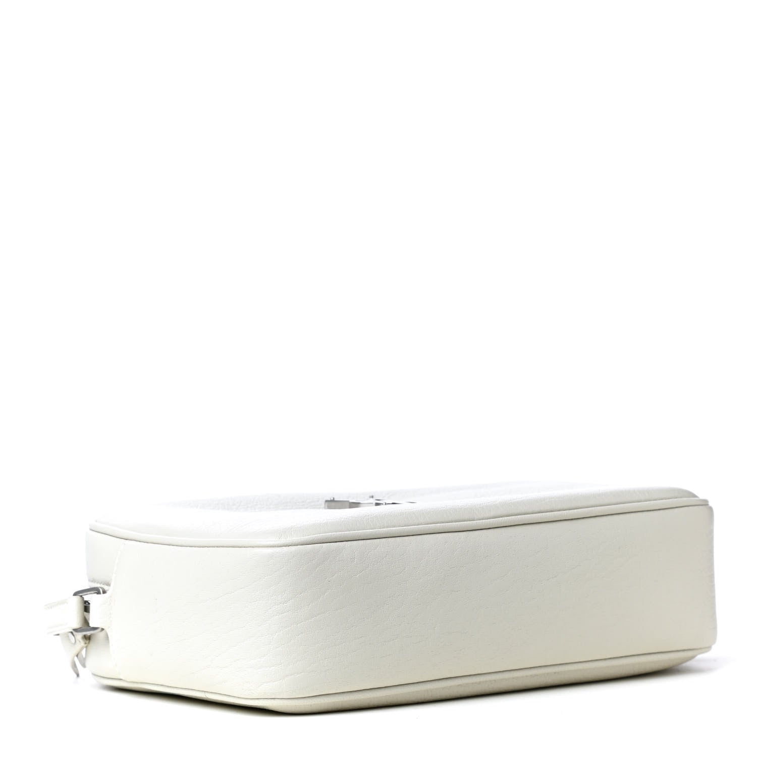 Saint Laurent Lambskin Monogram Small Lou Camera Bag Optical White 3 of 4