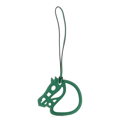 Hermes Swift Paddock Cheval Horse Bag Charm Vert Vertigo 1 of 4