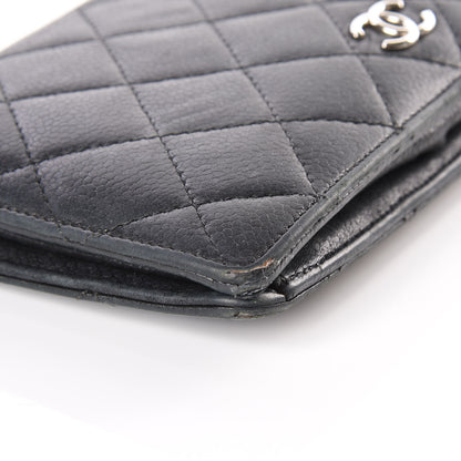 Chanel Caviar Calfskin Quilted Yen Wallet Black 7 of 12