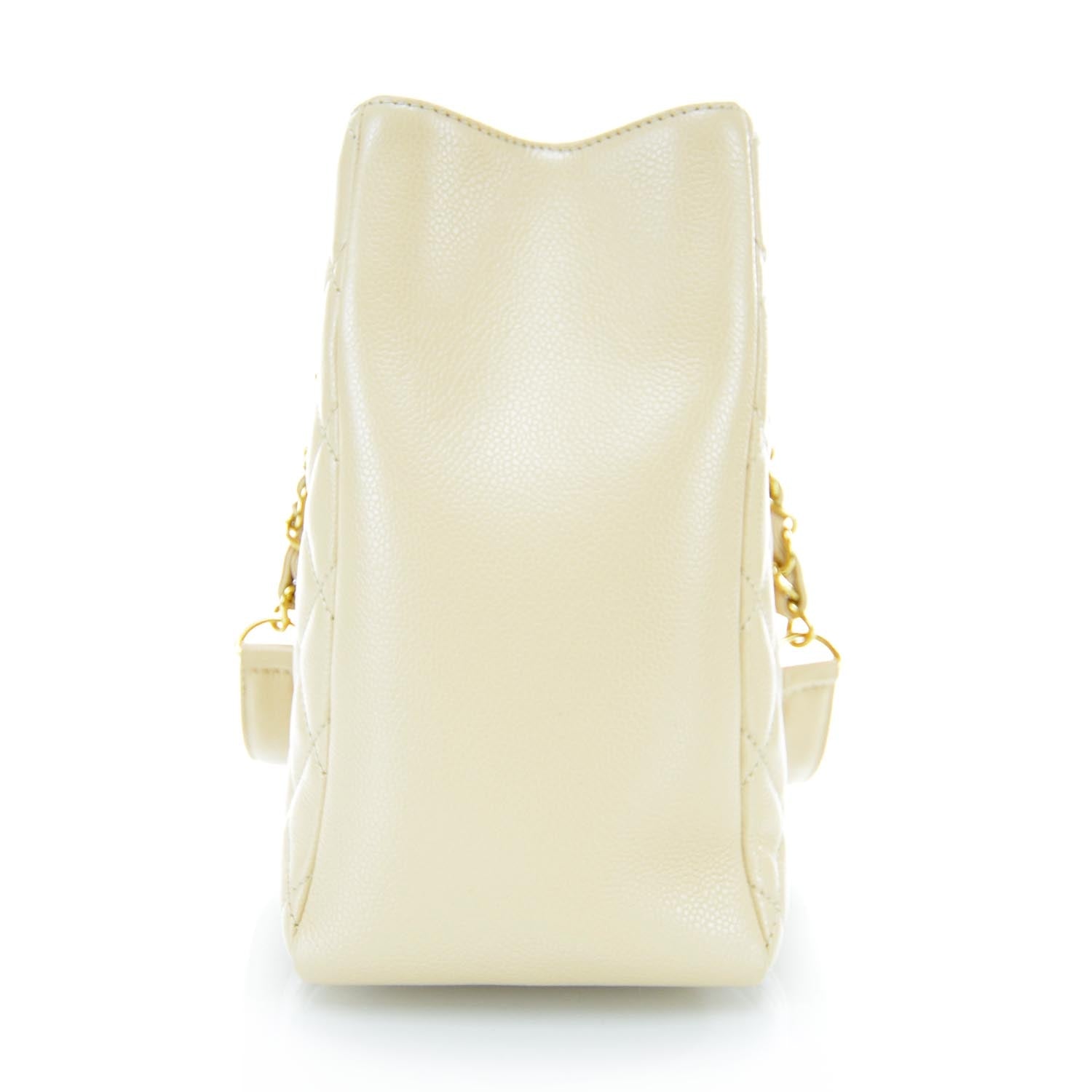 Chanel Caviar Grand Shopping Tote GST Beige Clair 5 of 13