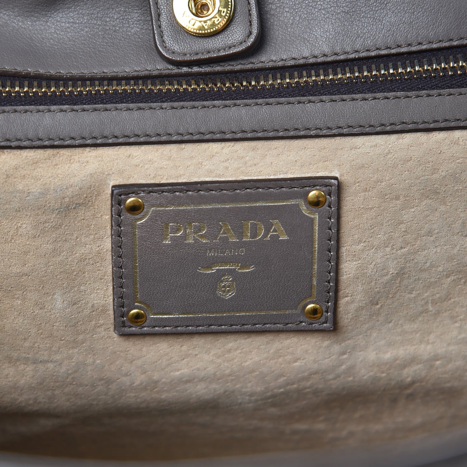 Prada Soft Calf Tote Bambu 6 of 13