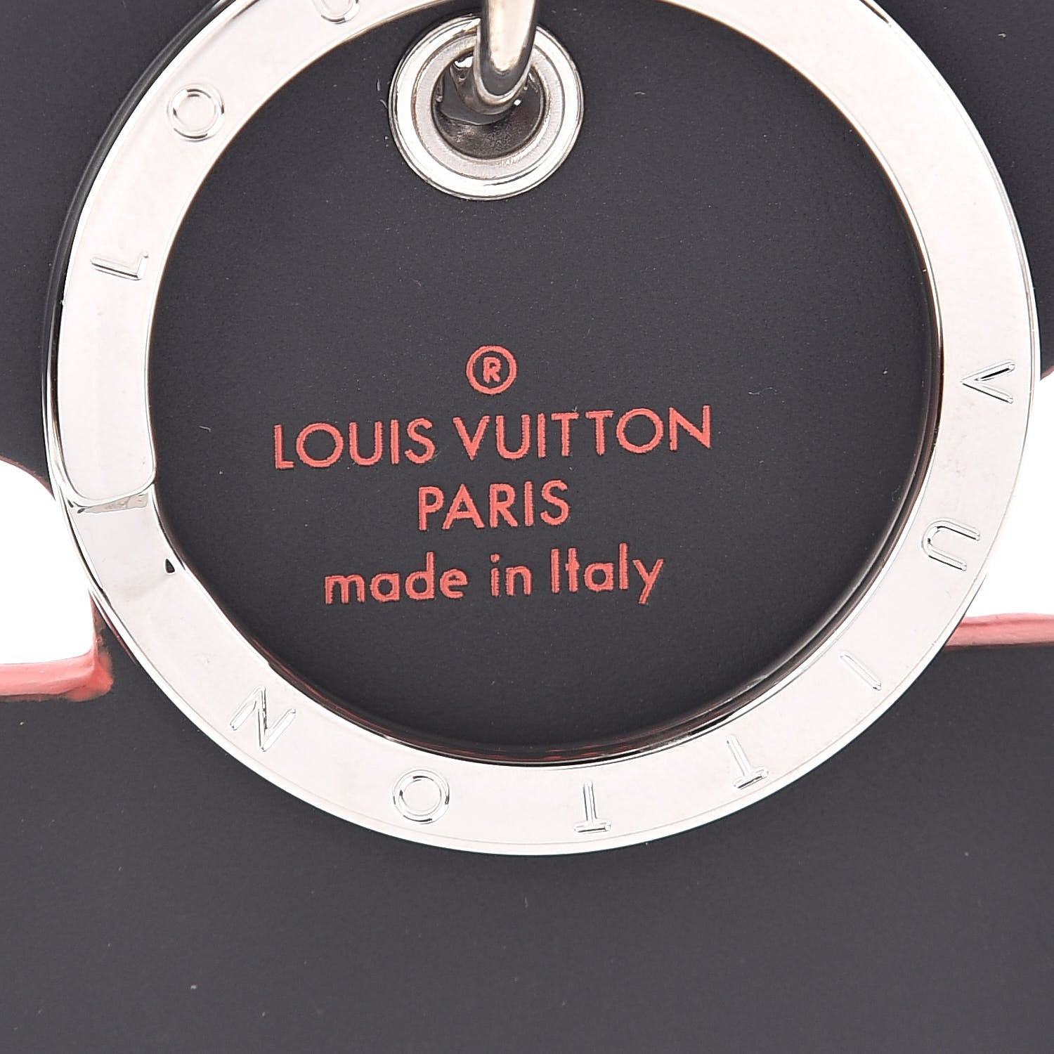 Louis Vuitton Calfskin S Lock Bag Charm Key Holder Silver 3 of 3