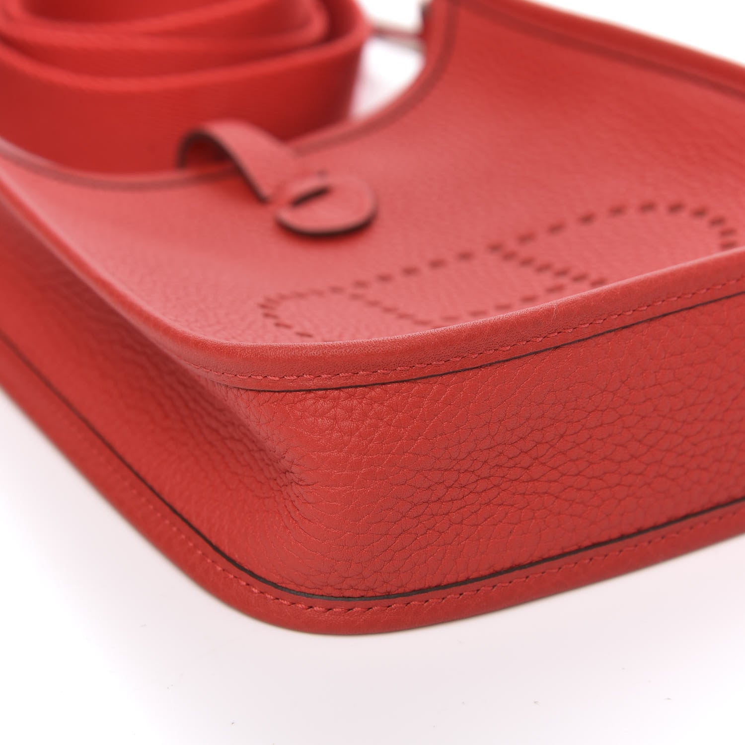 Hermes Taurillon Clemence Evelyne TPM Rouge de Coeur 8 of 10