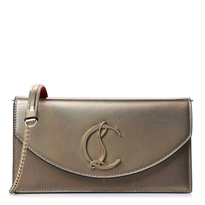 Christian Louboutin Iridescent Calfskin Loubi54 Crossbody Clutch Gold 1 of 11