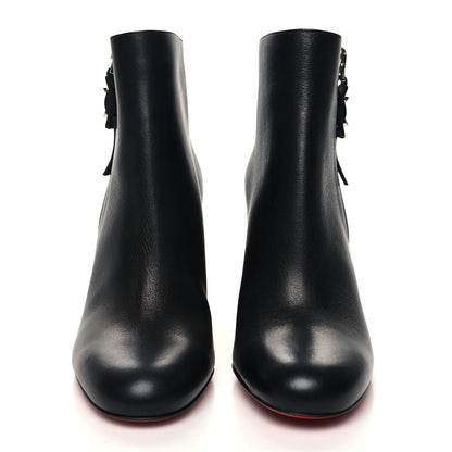 Christian Louboutin Calfskin Ziptotal 85 Ankle Boots 37 Black 2 of 8