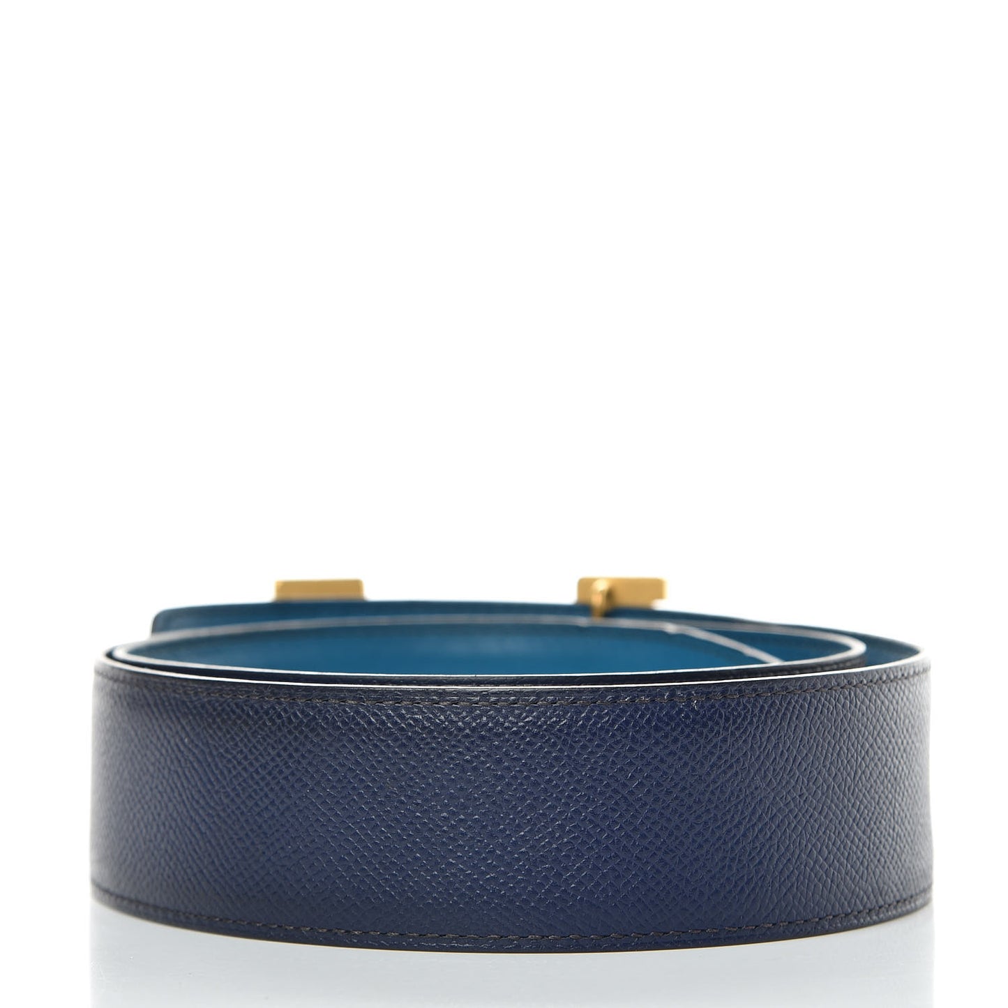 Epsom Tadelakt 42mm Constance 2 Belt 85 Bleu Izmir Bleu Sapphire