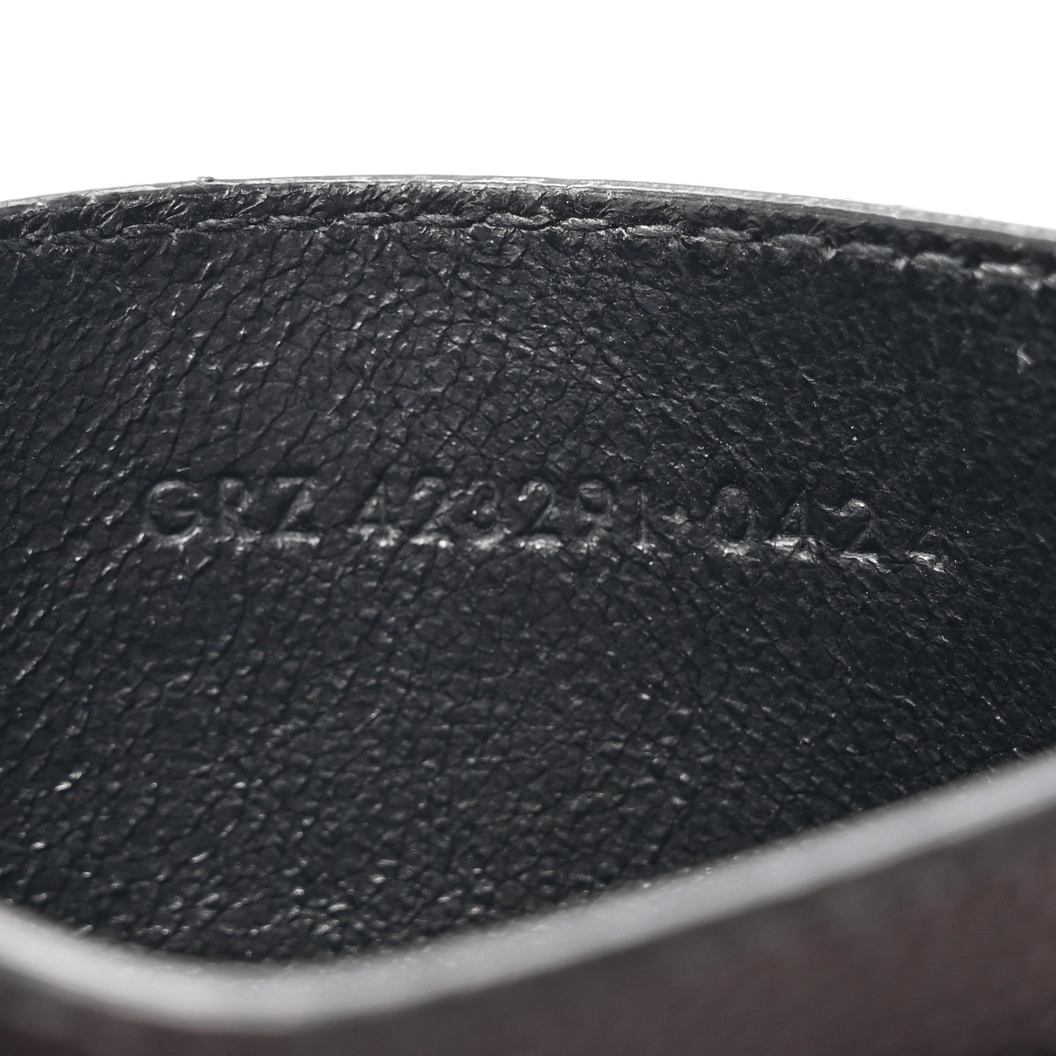 Saint Laurent Grain De Poudre Matelasse Chevron Monogram Credit Card Case Black 7 of 11